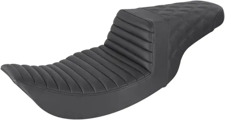 Saddlemen Step-Up TR Front & Rear LS 2-Up Seat in Black For 1997-2007 FLHR Or FLHX Touring Models (897-06-176)