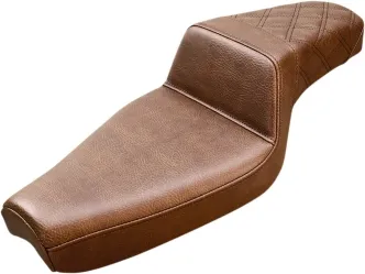 Saddlemen Step-Up Rear LS 2-Up Seat in Brown For 2004-2020 Sportster Standard (Forty-Eight And 3.3G Tank) Models (807-11-173BR)