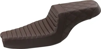 Saddlemen Step-Up TR Front, Rear LS 2-Up Seat in Brown For 2004-2020 XL Sportster Standard (Forty-Eight And 3.3G Tank) Models (807-11-176BR)