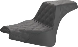 Saddlemen Step Up Seat With Lattice Stitch in Black For 2018-2023 Softail Fat Bob FXFB/S (818-28-175)