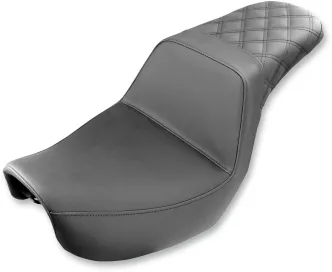 Saddlemen Step-Up Rear LS 2-Up Seat in Black For 2006-2017 FXD, FXDWG & 2012-2016 FLD Models (806-04-173)