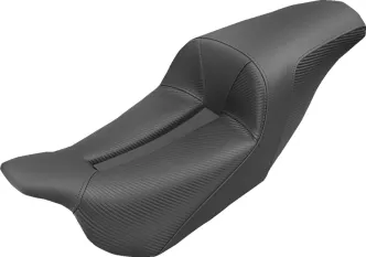 Saddlemen Kraus Moto Pro Series 2-Up Seat in Black For 2008-2023 FLHR, FLHT, FLHX & FLTR Models (KR80807)