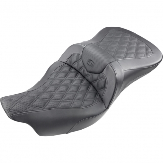 Saddlemen Roadsofa LS 2-Up Seat in Black For 2009-2023 FLHTCUTG Tri Glide Models (808-07B-182T)