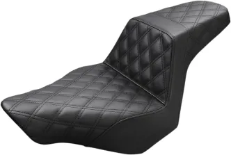 Saddlemen Step-Up Front & Rear LS 2-Up Seat in Black For 2013-2017 FXSB Breakout Models (813-27-175)