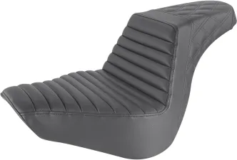 Saddlemen Step-Up TR Front & Rear LS 2-Up Seat in Black For 2018-2023 Fat Boy FLFB/FLFBS Models (818-27-176)