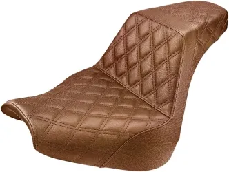 Saddlemen Step-Up Front & Rear LS 2-Up Seat in Brown For 2018-2023 FXBR/FXBRS Breakout Models (818-31-175BR)