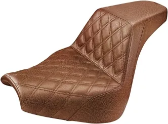 Saddlemen Step-Up Front LS 2-Up Seat in Brown For 2018-2023 FXBR/FXBRS Breakout Models (818-31-172BR)