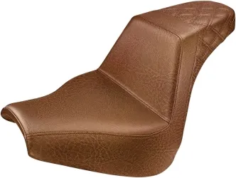 Saddlemen Step-Up Rear LS 2-Up Seat in Brown For 2018-2023 FXBR/FXBRS Breakout Models (818-31-173BR)
