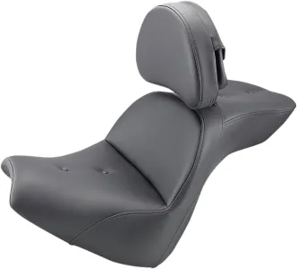 Saddlemen Explorer PT 2-Up Seat With Driver's Backrest in Black For 2018-2023 FXBR/FXBRS Breakout Models (818-31-030RS)
