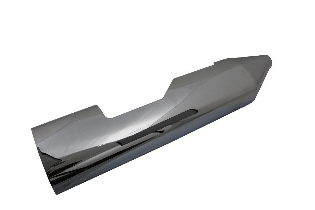 Vance & Hines Left Side Exhaust Heat Shield in Chrome Finish (D726HCR