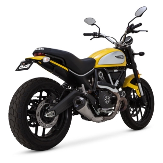 Vance & Hines Sport Taper Brushed Stainless Steel Slip-On For Ducati 2015-2021 Scrambler Full Throttle, Classic, Urban Enduro, Icon, Flat Track Pro, Café Racer & Mach 2.0 Models (Excl. 16-21 Sixty2, Desert Sled) (30511)