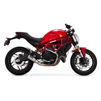 Vance & Hines Hi-Output Slip-On Muffler in Brushed Stainless Finish For 2015-2021 Ducati Scrambler, Icon, Classic, Full Throttle, Cafe Racer, Desert Sled, Mach 2.0, 2018-2021 Monster 797 Models (30519)