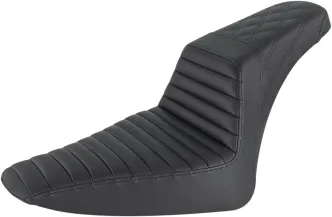 Saddlemen Step-Up TR Front, LS Rear 2-Up Seat in Black For 2011-2017 FXS, FLS, FLSS Models (812-26-176)