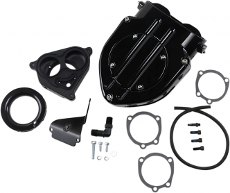 Kuryakyn Standard Hypercharger In Gloss Black Finish With Black Trap Door & Butterflies For Yamaha 2014-2020 Bolt & 2017 SCR950 Motorcycles (9428)