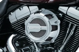 Kuryakyn ECE Compliant Crusher Maverick Air Cleaner In Chrome Finish For Harley Davidson 2007-2016 XL1200 Motorcycles (9654)