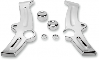 Kuryakyn Boomerang Frame Covers In Chrome Finish For Harley Davidson 2000-2007 Softail Motorcycles (7851)