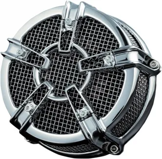 Kuryakyn ECE Compliant Mach 2 Co-Ax Air Cleaner In Chrome Finish For Harley Davidson 2007-2015 XL1200 Motorcycles (9665)