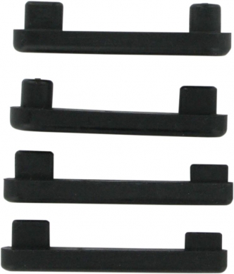 Kuryakyn Replacement Slim Rubber Pads For Transformer Swingarm In Black (7009)