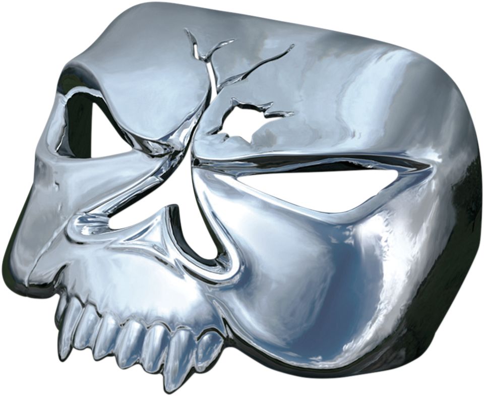 Chrome Zombie Skull Rear Fender Tail Light Cover For Harley Touring Road King Chrome Zombie Skull Rear Fender Tail Light Cover For Harley Touring Road King