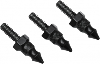 Kuryakyn Windshield Spikes In Gloss Black Finish For Harley Davidson 1996-2013 Electra Glides, Street Glides & Trikes. Universal 1/4 Inch-20 x 5/8 Inch Applications (5712)