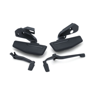 Kuryakyn Omni Driver Floorboards In Satin Black Finish For Honda 2018-2023 Gold Wing Motorcycles (6753)