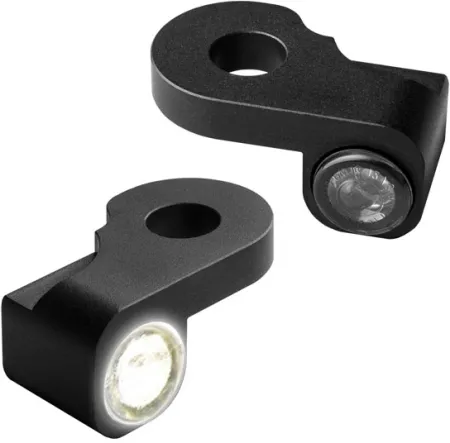 Heinz Bikes NANO Series LED Handlebar Turn Signals in Black Finish With Position Light For 2002-2017 V-Rod/Night Rod Models (HBTSN-VRS02-PL)
