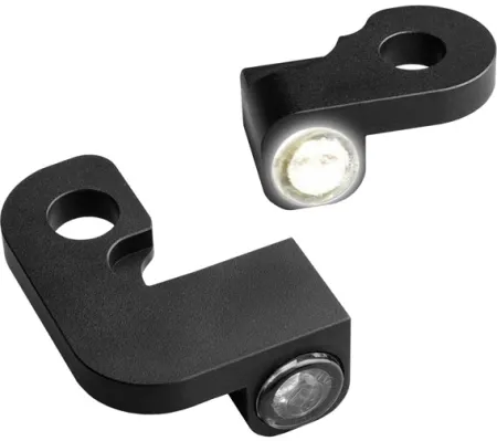 Heinz Bikes NANO Series LED Handlebar Turn Signals in Black Finish With Position Light For 1990-2003 XL Models (HBTSN-XL-03-PL)
