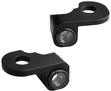 Heinz Bikes NANO Series LED Handlebar Turn Signals in Black Finish With Position Light For 2014-2023 Touring Models With Hydraulic Clutch (HBTSN-FLH-HC-PL)