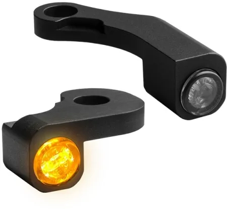 Heinz Bikes NANO Series LED Handlebar Turn Signals in Black Finish For 2009-2013 Touring Models (HBTSN-FLH-0913)