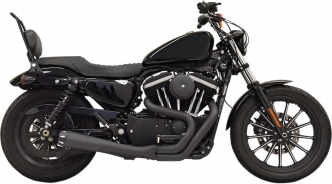 Bassani Exhaust 4 Inch Diameter Road Rage Exhaust System 2-Into-1 in Black Finish For 1986-2003 Sportster Models (1X42RB)