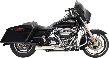 Bassani Road Rage 2:1 Short System In Chrome For Harley Davidson 2017-2024 Touring Models (1F42R)