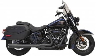 Bassani Exhaust 2-1/2 Inch Diameter Exhaust System 2-Into-1 in Black Finish For 2018-2023 Softail Deluxe, Heritage Classic & Sport Glide Models (1S91RB)
