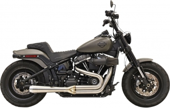 Bassani Exhaust Road Rage 2-Into-1 Exhaust System in Stainless Steel Finish For 2018-2023 Softail Slim & Fat Bob Models (1S92SS)