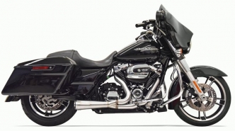 Bassani Road Rage 2:1 Short System In Stainless For Harley Davidson 2017-2024 Touring Models (1F42SS)