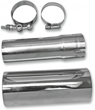 Bassani Muffler Adapter in Chrome Finish For 2010 Street Glide & Road Glide, 2014-2015 Touring Road King, Electra Glide, Tri Glide, Street Glide & Road Glide Models (11119P)