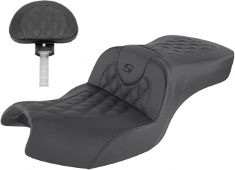 Saddlemen Roadsofa Lattice Stitch Seat With Driver Backrest For Indian 2020-2022 Challenger Models (I20-06-182BR)
