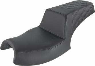 Saddlemen Step-Up Rear Lattice Stitch 2-Up Seat In Black For Indian 2020-2022 Challenger Models (I20-06-173)