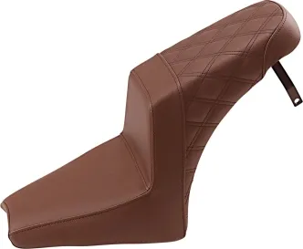 Saddlemen Step-Up Rear LS 2-Up Seat in Brown For 2018-2020 Indian Scout Bobber Models (I18-33-173BR)