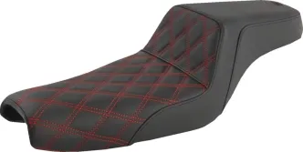 Saddlemen Step Up Seat With Red Stitching For Harley Davidson 2004-2022 Sportster Models (807-11-172RD)