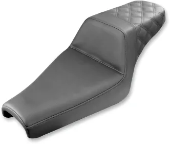 Saddlemen Step-Up Rear Lattice Stitch Seat For Harley Davidson 2004-2021 XL Sportster Models (807-11-173)