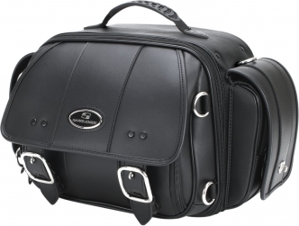 Saddlemen CD1700 Rear Synthetic Leather Sissy Bar Bag In Black (3515-0173)