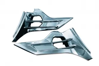 Kuryakyn Louvered Battery Box Covers In Chrome For Honda 2012-2017 Gold Wing Motorcycles (7368)