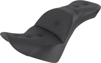 Saddlemen Seat Explorer Road Sofa Front/Rear in Black For 2018-2023 Deluxe FLDE, Heritage FLHC/S & FLSL Slim Models (818-33-029RS)