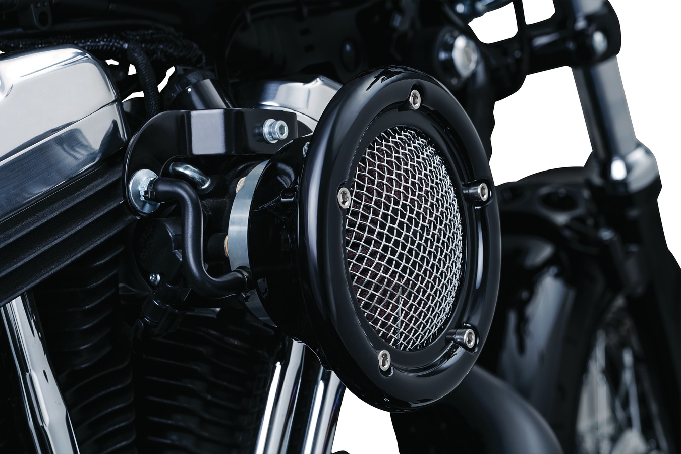 2021春の新作 正規品 Rebuffini その他ハーレー ドレスアップ カバー Galaxy Racing Air Cleaner Cover  BK Red …