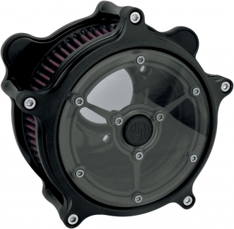 Roland Sands Design Clarity Air Cleaner Kit in Black Ops Finish For CV Carb, 1993-2006 All B.T., Delphi Inj. 2001-2015 Softail, 2004-2017 Dyna (Excluding 2017 FXDLS), 2002-2007 FLT/Touring Models (0206-2059-SMB)