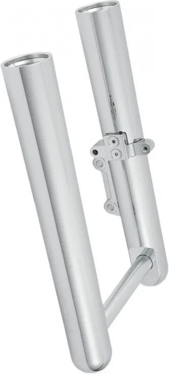 Arlen Ness Fork Legs Hot Legs Smooth Single Disc In Chrome Finish For 2007-2017 FLST, Softail (06-550)