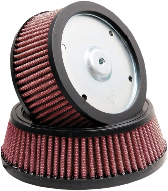 Arlen Ness Replacement Air Filter Big Sucker Stage 1 In Red Finish For 2015-2017 FLST (excl. FLSTFBS), 2014-2016 Touring, Trike. (E-Throttle Models) (18-082)