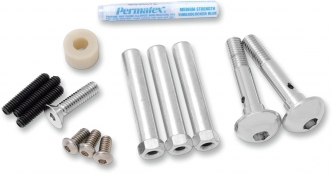 Arlen Ness Big Sucker Stage 2 Replacement Hardware Kit In Chrome Finish For 1999-2017 Dyna, 2000-2017 Softail, 1999-2016 Touring except Touring with Magneti Marelli (18-539)