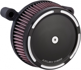 Arlen Ness Slot Track Stage 1 Big Sucker Air Cleaner Kit In Black With Synthetic Air Filter For Harley Davidson 1988-2020 Sportster Models (50-839)