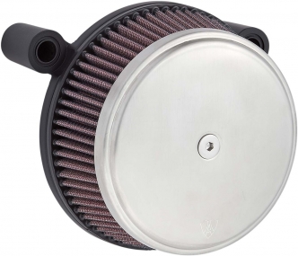 Arlen Ness Stainless Steel Stage 1 Big Sucker Air Cleaner Kit With Pre-Oiled Air Filter For Harley Davidson 1988-2020 Sportster Models (18-742)